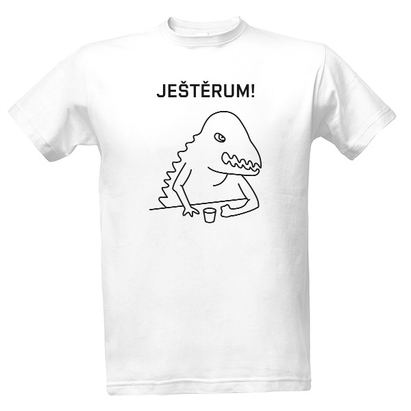 Tričko s potiskem JEŠTĚRUM!