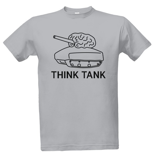 Tričko s potiskem THINK TANK pozitivní