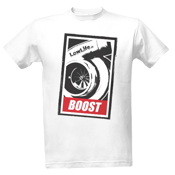 Tričko s potiskem Turbo boost